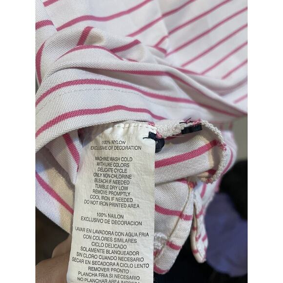 Callaway Men's Short Sleeve Golf Polo Opti Dri XLT-Extra Large Tall Pink Stripe - Picture 4 of 4